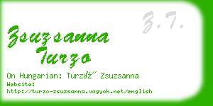 zsuzsanna turzo business card